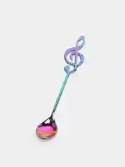 Бирюзовый сувенирная чайная ложка Мелодия Нота