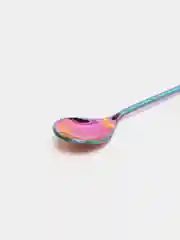 Бирюзовый сувенирная чайная ложка Мелодия Нота