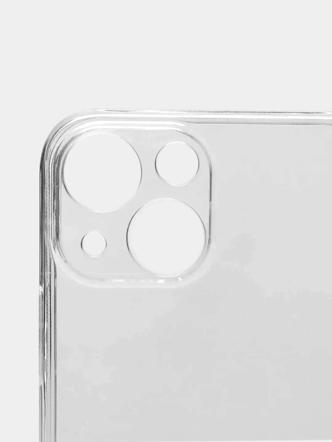 Чехол iPhone 13 Pro Max Mini прозрачный с защитой камеры (Айфон 13 Про Макс Мини)