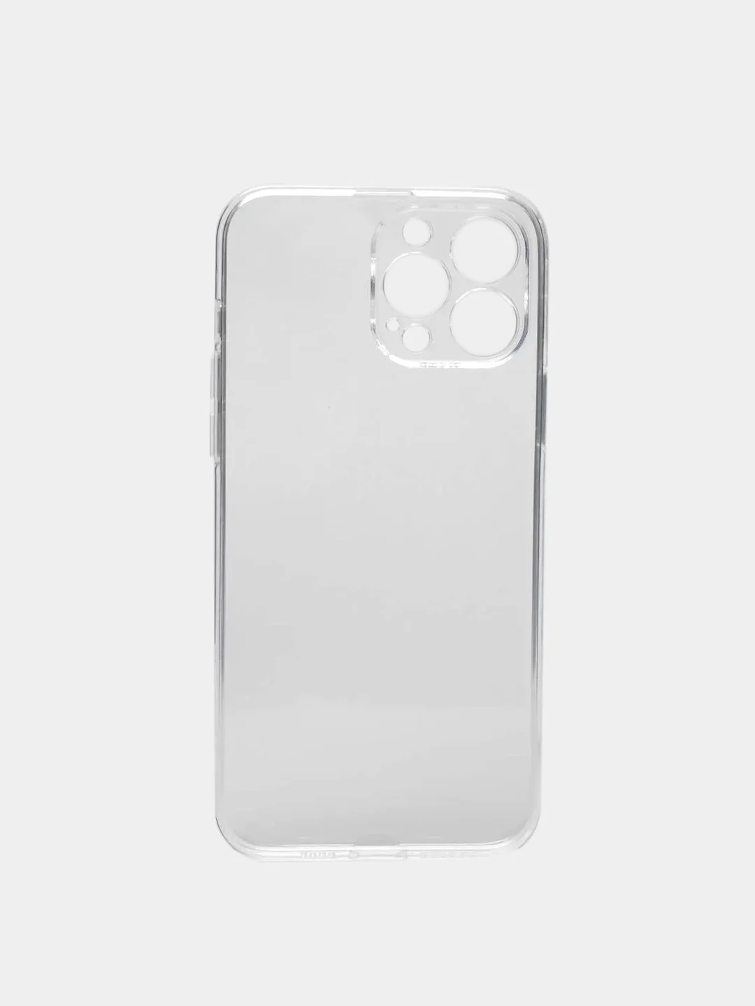 Чехол iPhone 13 Pro Max Mini прозрачный с защитой камеры (Айфон 13 Про Макс Мини)