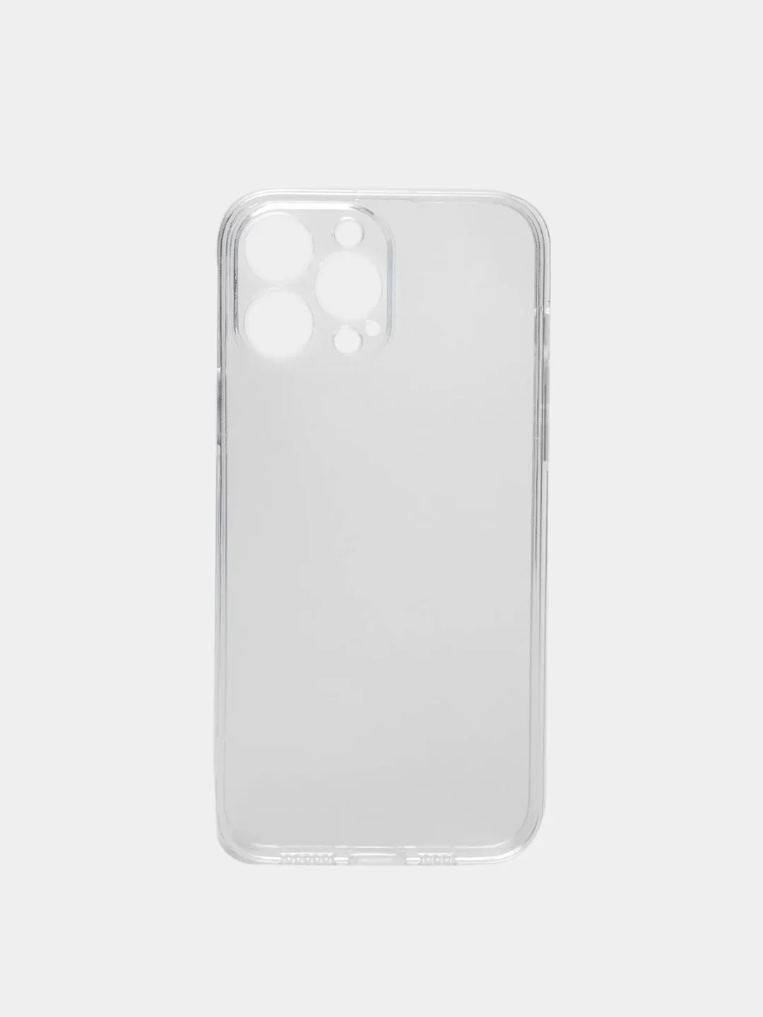 Чехол iPhone 13 Pro Max Mini прозрачный с защитой камеры (Айфон 13 Про Макс Мини)