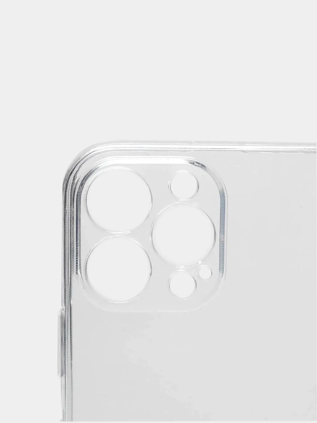 Чехол iPhone 13 Pro Max Mini прозрачный с защитой камеры (Айфон 13 Про Макс Мини)