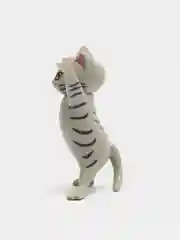 Серый декоративная подставка "котик"