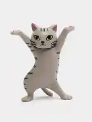 Серый декоративная подставка "котик"