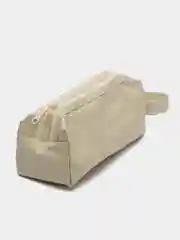 Бежевый пенал школьный, 1, 2 отделения
