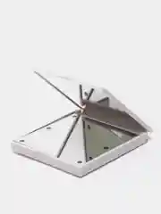Белый карманное зеркало с подсветкой