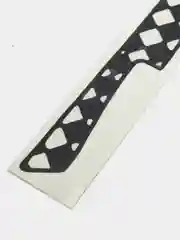 Черный переливающаяся наклейка Knife "Нож в ромбиках", без фона, на любую поверхность