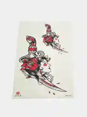 Черный временное тату