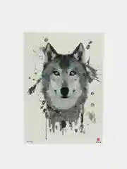 Тёмно-серый временное тату