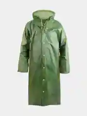 Дождевик-плащ EVA, c капюшоном, многоразовый, зеленый, 75*120