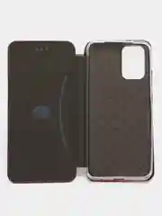 Багровый xiaomi Redmi Note 10, Note 10S, Poco M5S чехол-книжка