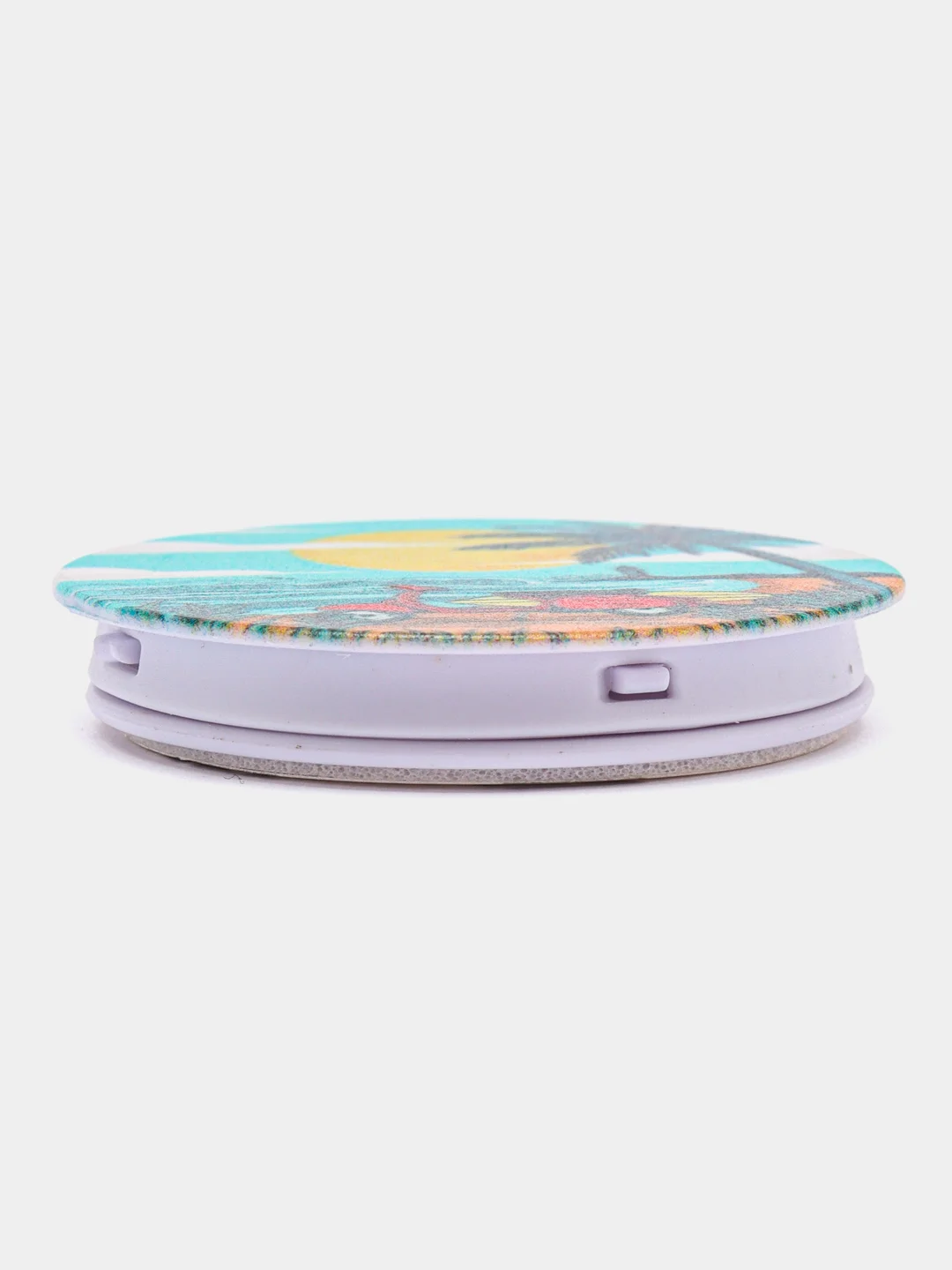 Серебряный держатель-подставка для телефона PopSocket