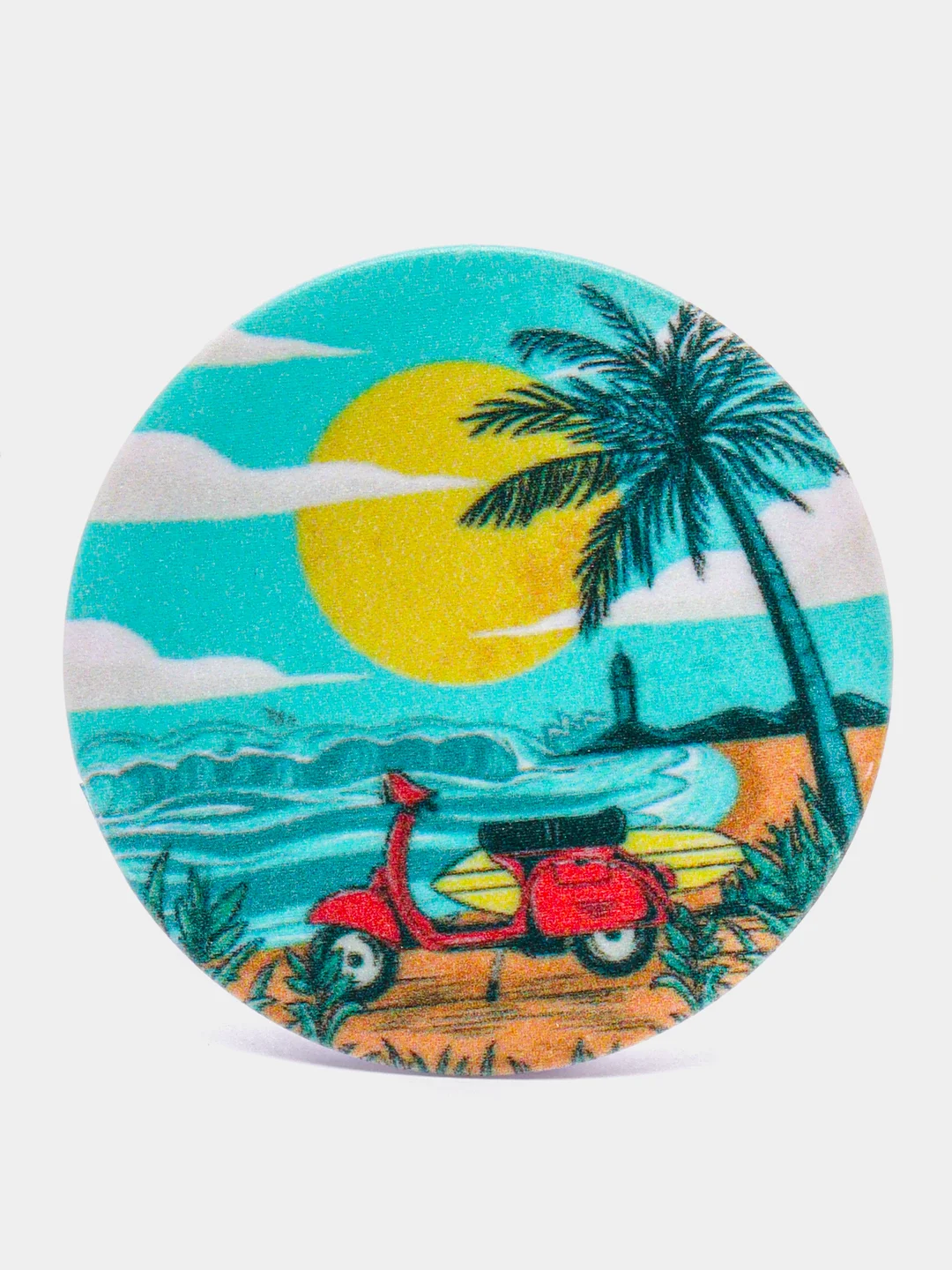 Серебряный держатель-подставка для телефона PopSocket