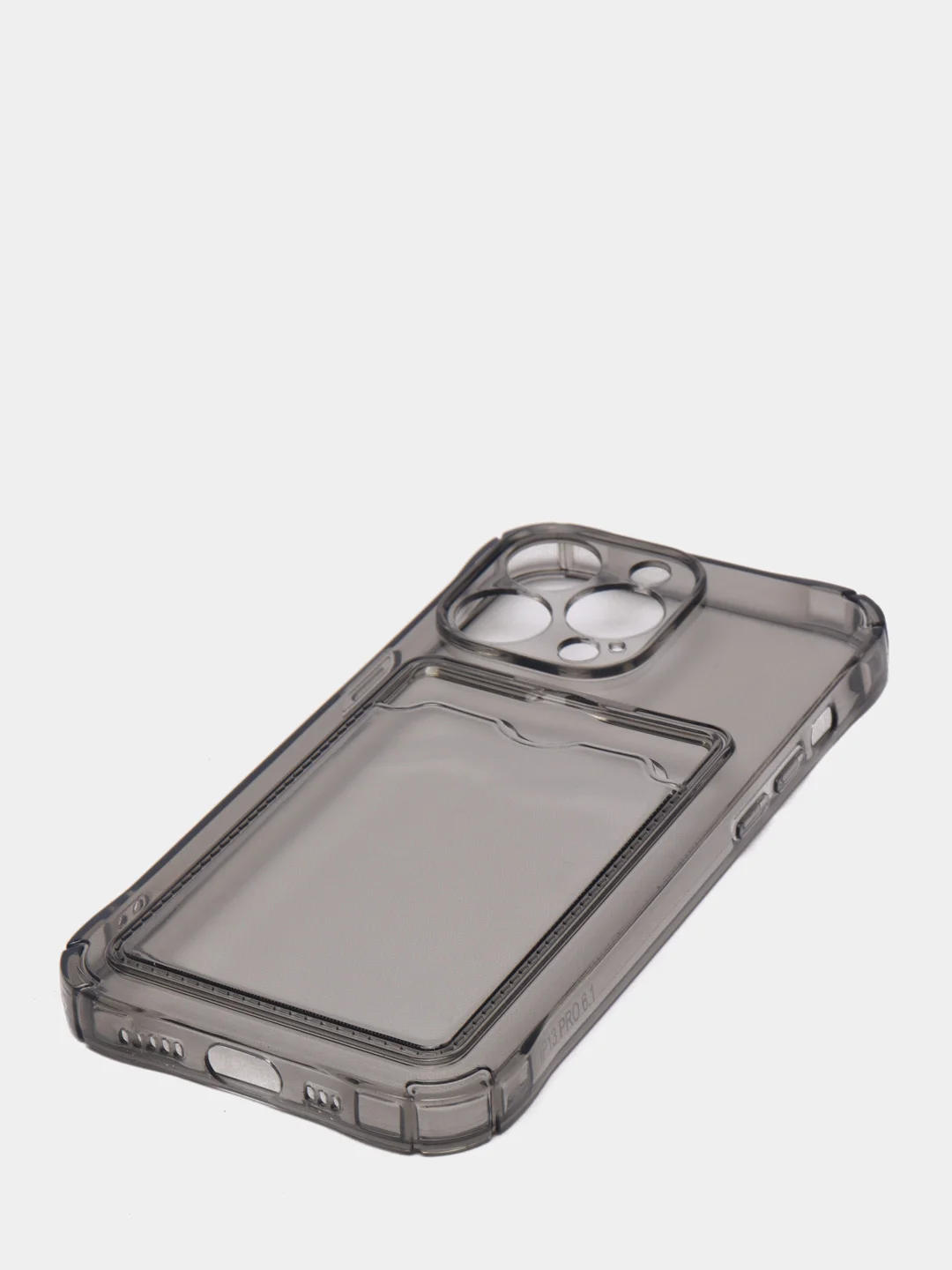 Тёмно-серый чехол карточница iPhone 11, 12, 12 Pro, 12 Pro Max, 13 Pro, 13 Pro Max, 13 Mini, Honor X8