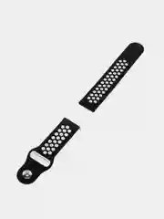 Черный спортивный ремешок для Xiaomi, Samsung, Huawei Honor GTR GTS Watch силиконовый 22 мм