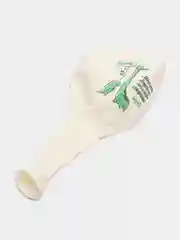 Белый воздушный шарик с принтом