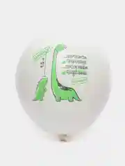 Белый воздушный шарик с принтом