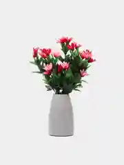 Искусственные цветы. Колокольчики (двухцветный букет). Высота: 35 см. D цветка: до 5 см