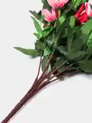 Искусственные цветы. Колокольчики (двухцветный букет). Высота: 35 см. D цветка: до 5 см
