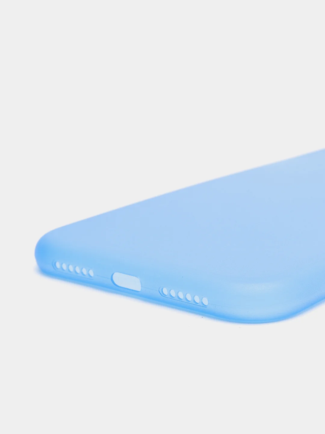 Голубой чехол на iPhone 6, 6S, 7, 8, SE 2020, 7 Plus, 8 Plus, X, XS, XS Max, XR, 11, 11 Pro, 11 Pro Max, 12