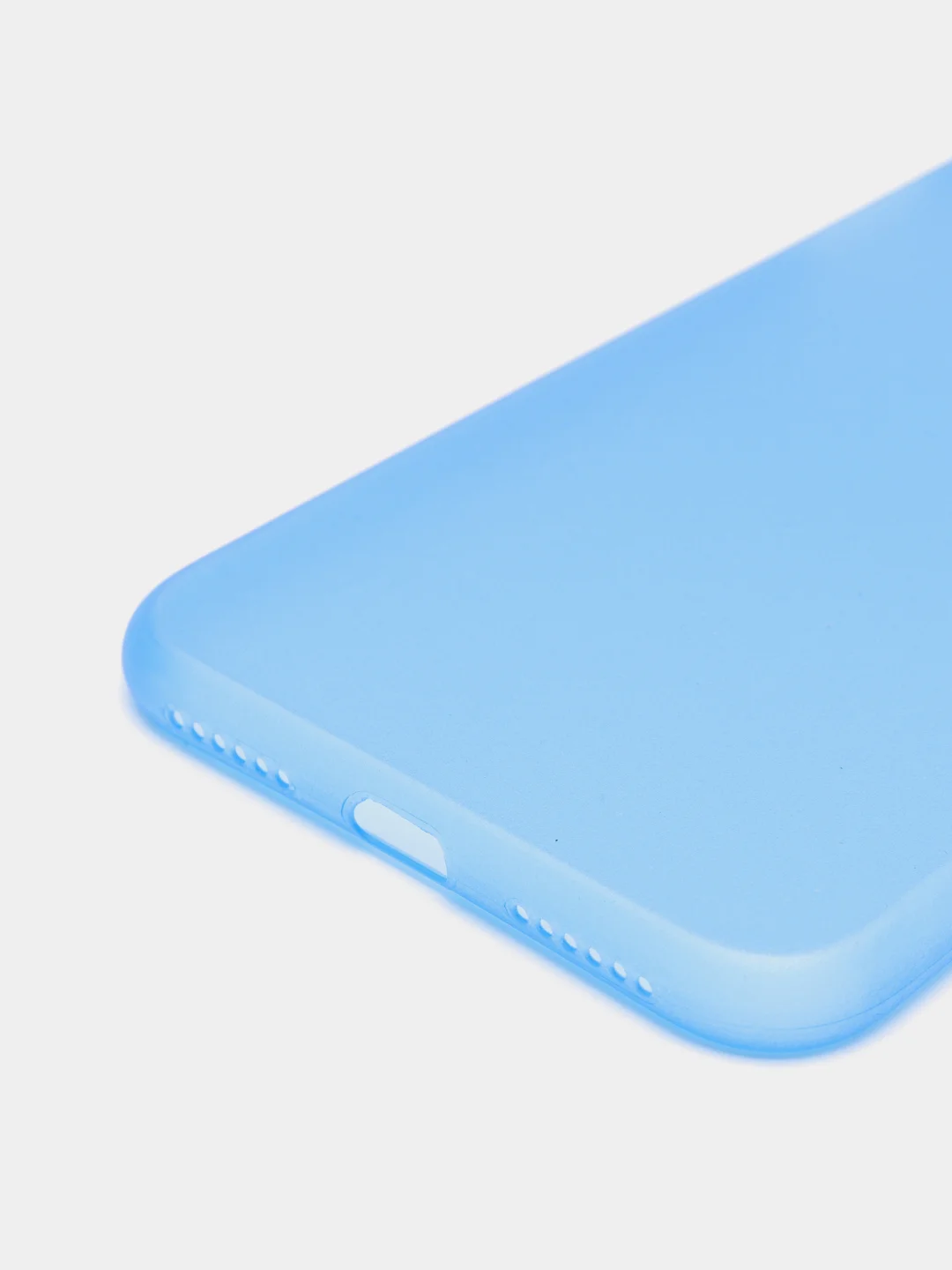 Голубой чехол на iPhone 6, 6S, 7, 8, SE 2020, 7 Plus, 8 Plus, X, XS, XS Max, XR, 11, 11 Pro, 11 Pro Max, 12