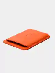 Оранжевый кошелек из эко-кожи для карт MagSafe Leather Wallet на iPhone 12, 13 ProMax