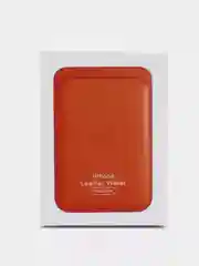 Оранжевый кошелек из эко-кожи для карт MagSafe Leather Wallet на iPhone 12, 13 ProMax