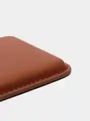 Коричневый кошелек из эко-кожи для карт MagSafe Leather Wallet на iPhone 12, 13 ProMax