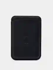 Черный кошелек из эко-кожи для карт MagSafe Leather Wallet на iPhone 12, 13 ProMax