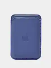 Голубой кошелек из эко-кожи для карт MagSafe Leather Wallet на iPhone 12, 13 ProMax