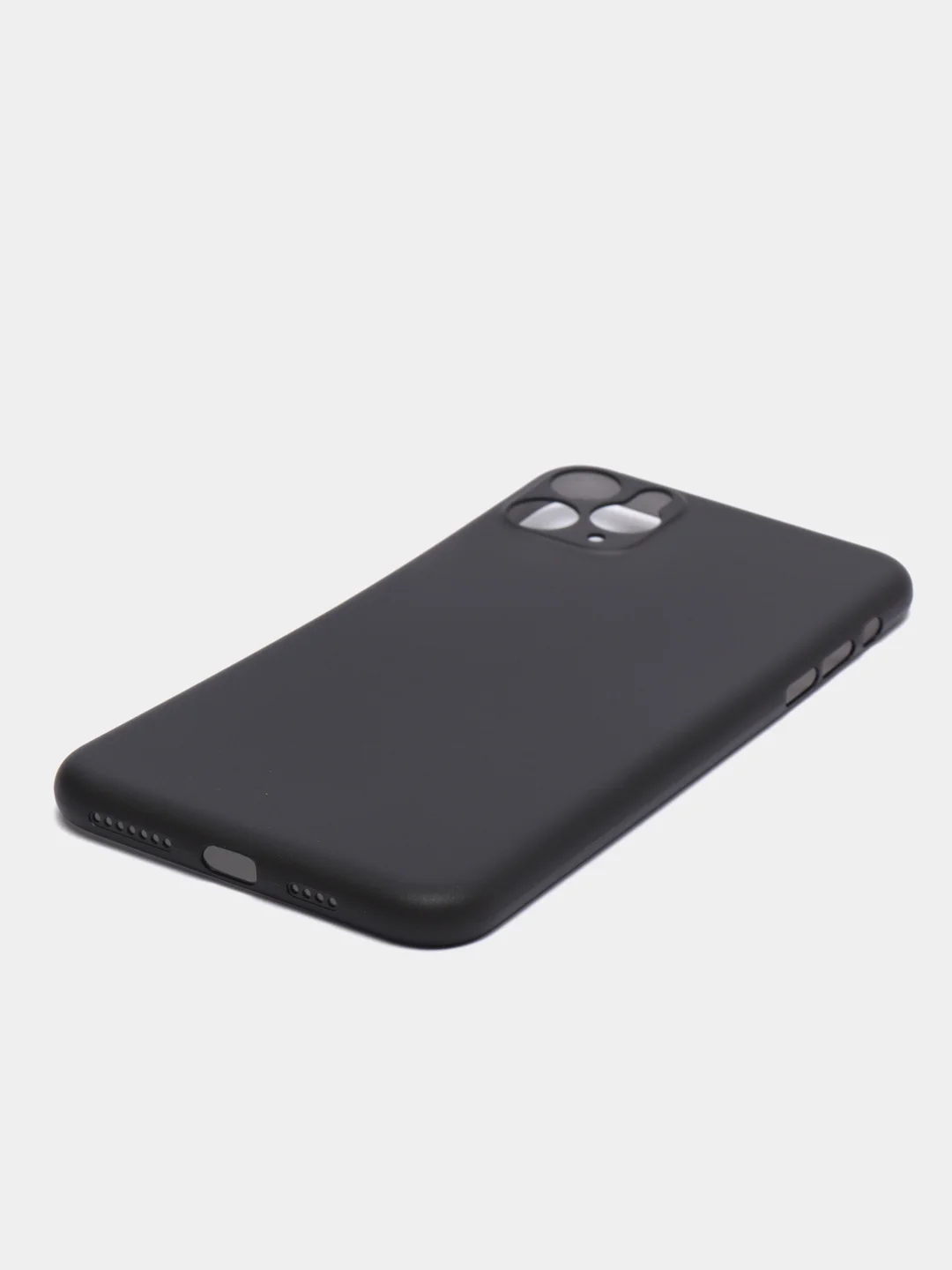 Черный чехол на iPhone 6, 6S, 7, 8, SE 2020, 7 Plus, 8 Plus, X, XS, XS Max, XR, 11, 11 Pro, 11 Pro Max, 12