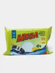 Желтый средство моющее для посуды Mega "Лимон", 150 г