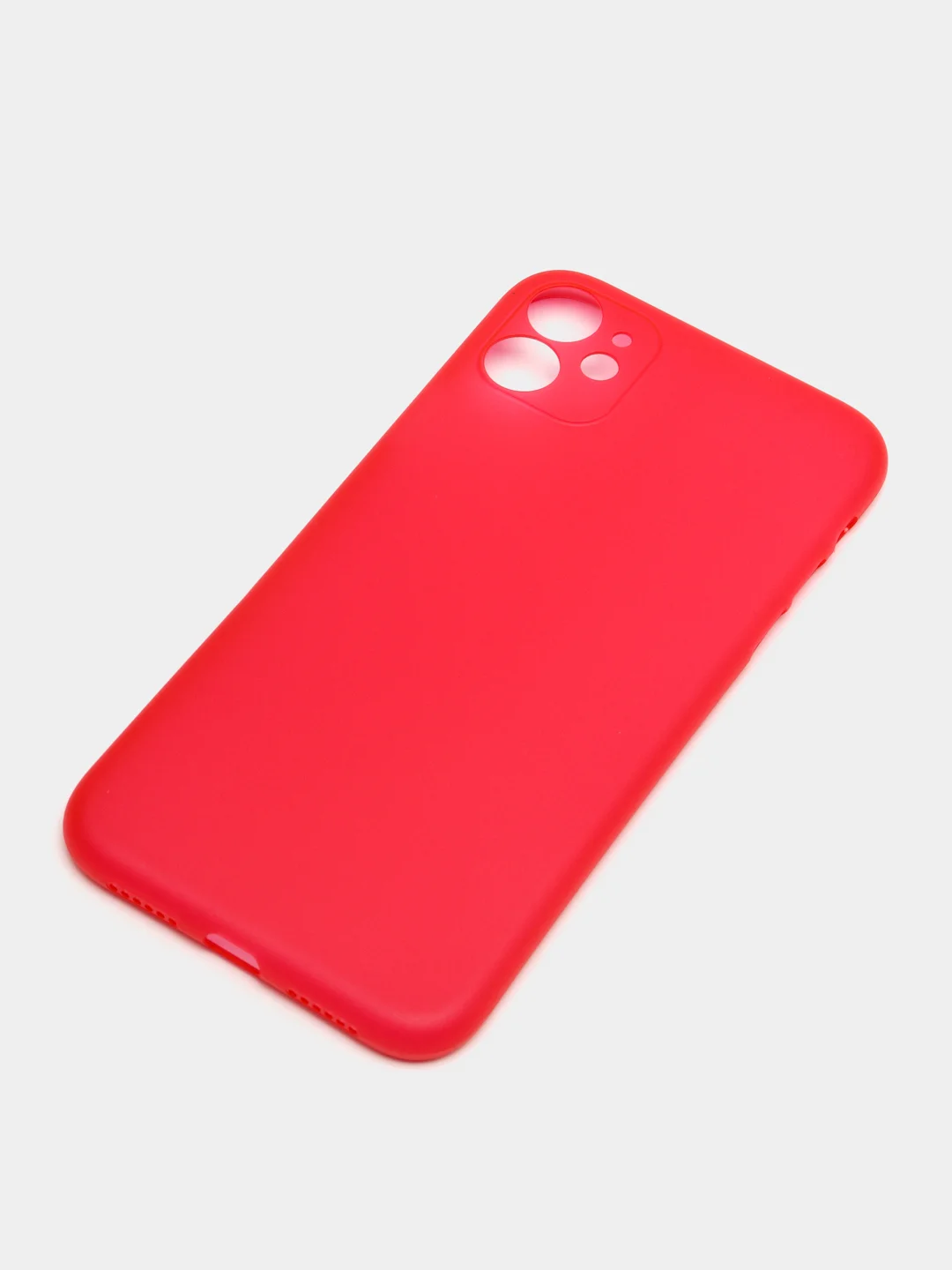 Красный чехол на iPhone 6, 6S, 7, 8, SE 2020, 7 Plus, 8 Plus, X, XS, XS Max, XR, 11, 11 Pro, 11 Pro Max, 12