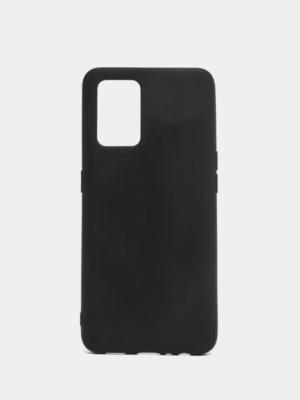 Чехол Oppo A74 4G силиконовый, черный, матовый