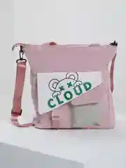 Розовый сумка-шоппер текстильная