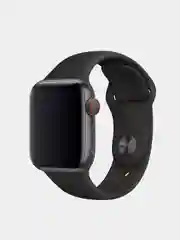 Черный ремешок силиконовый для Apple Watch  38/40 и 42/44
