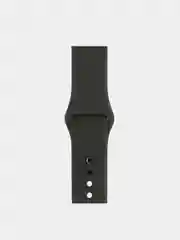 Черный ремешок силиконовый для Apple Watch  38/40 и 42/44