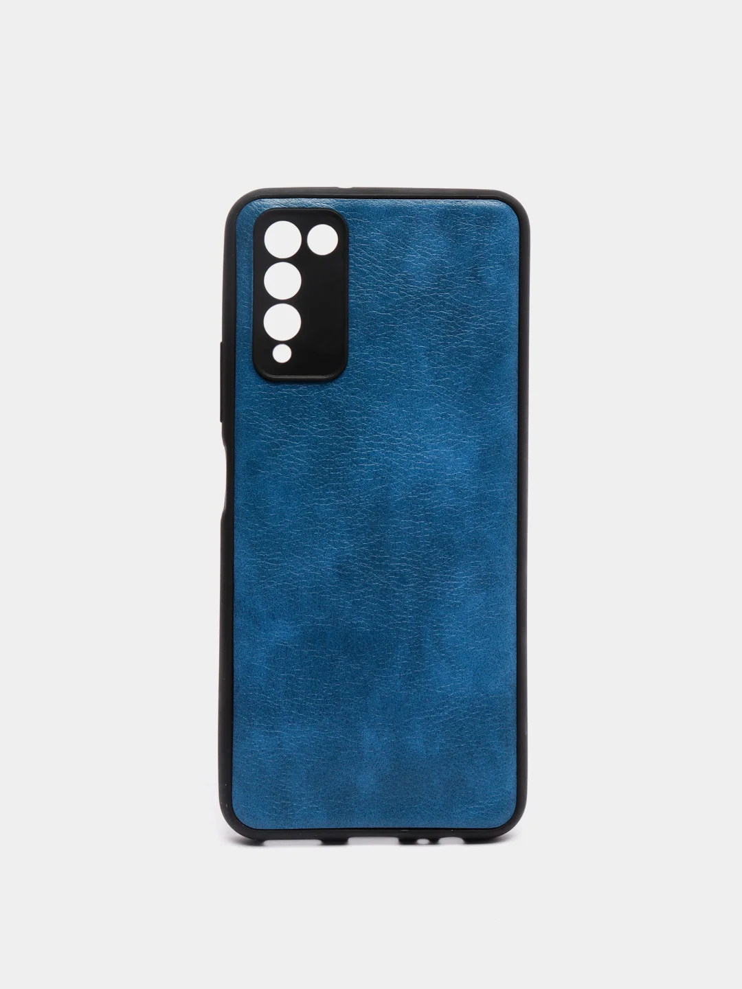 Синий силиконовый чехол накладка для Honor 10X Lite с текстурой кожи (под кожу)