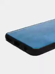 Синий силиконовый чехол накладка для Honor 10X Lite с текстурой кожи (под кожу)