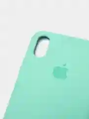 Бирюзовый чехол силиконовый для iPhone X/XS (Айфон)