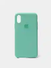 Бирюзовый чехол силиконовый для iPhone X/XS (Айфон)