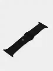 Черный силиконовый ремешок для Apple Watch 3, 4, 5, 6, 7, SE на 38/42/40/44