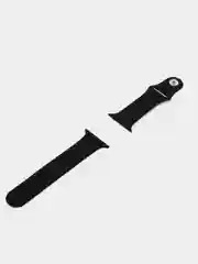 Черный силиконовый ремешок для Apple Watch 3, 4, 5, 6, 7, SE на 38/42/40/44