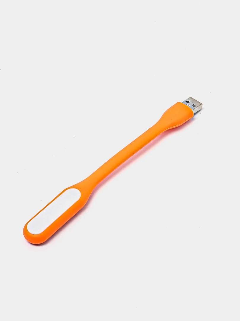 Оранжевый светодиодный USB светильник, гибкая LED лампа, фонарик