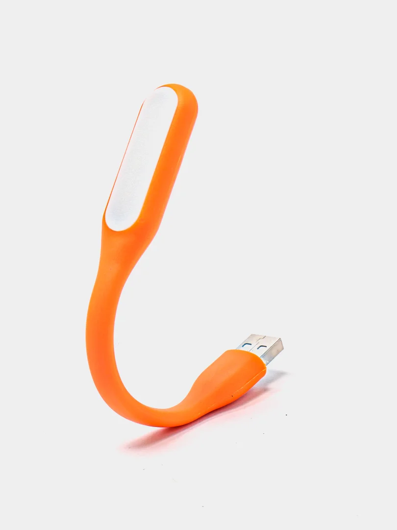 Оранжевый светодиодный USB светильник, гибкая LED лампа, фонарик