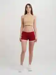 Бордовый шорты женские