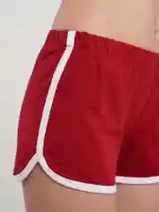 Бордовый шорты женские
