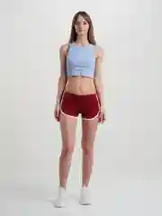 Бордовый женские летние шорты