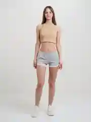 Серый металлик шорты женские