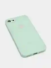 Мятный силиконовый чехол для iPhone 7, iPhone 8, iPhone SE 2020, со стеклянной панелью
